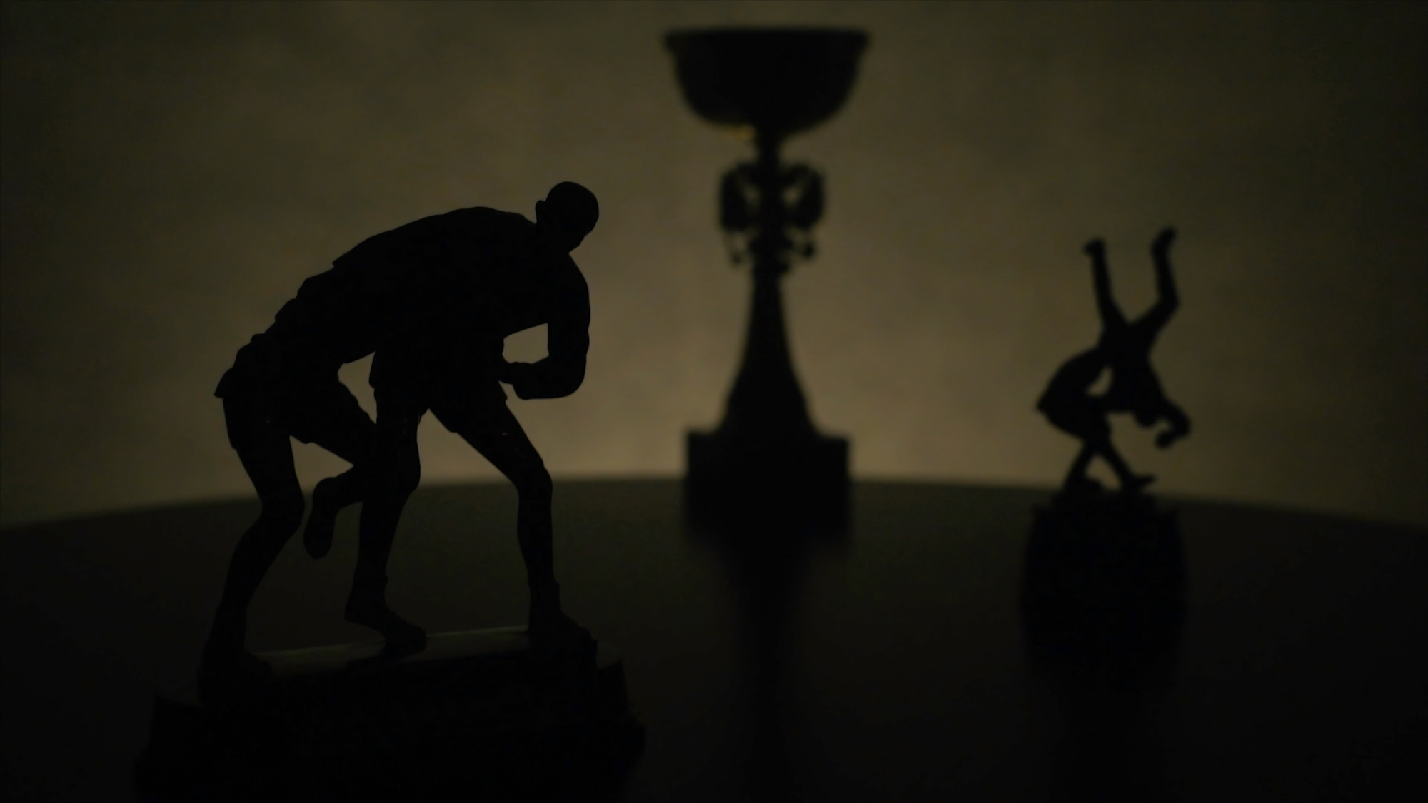 First place championship trophy or silver cup concept for winning and success. Cup for a victory in