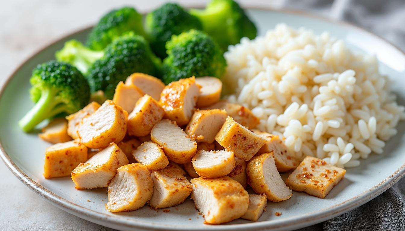 découvrez comment le riz, poulet et brocolis constituent le menu idéal en musculation pour booster vos performances, optimiser vos entraînements et favoriser la prise de muscle.